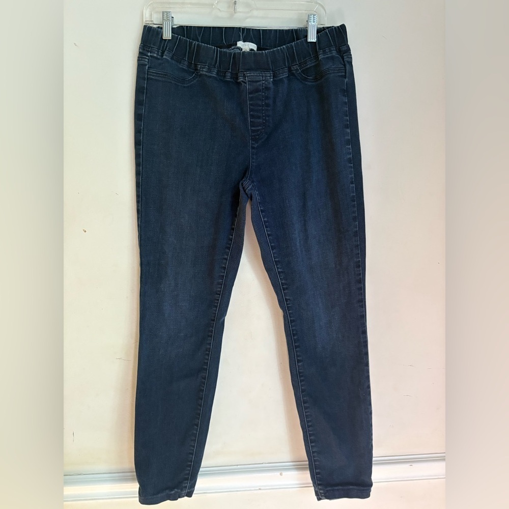 Eileen Fisher Pants Size M Womens Blue Pull-On Stretch Denim Jeans